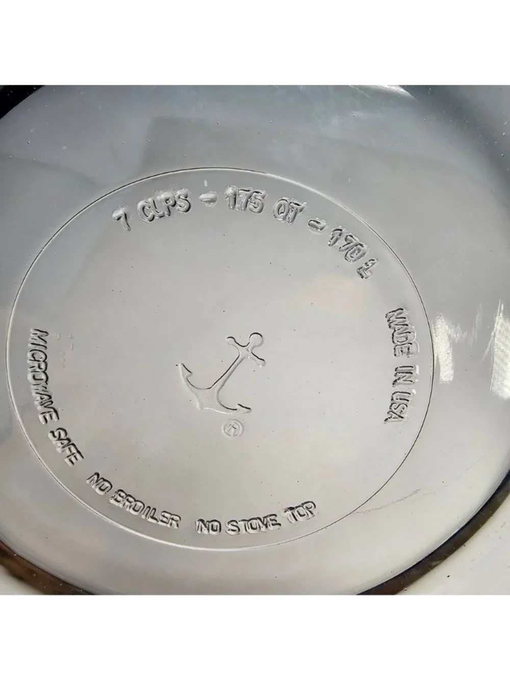 Anchor Hocking Clear Glass Nesting Mixing Bowls Set Of 3 Microwave Safe USA